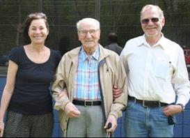 Founder John Busada in 2015 with his daughter Jean, and son, Charles who have managed the business for the last 20 years.