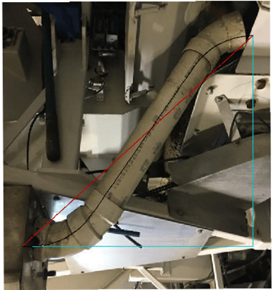 An offset bend made of PVC to be replaced by butyrate