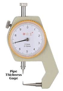 A pipe thickness gage.